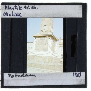Potsdam, Alter Markt,Potsdam, Knobelsdorff/Heymüller, Alter Markt, Obelisk