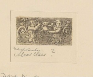 Querfüllung mit Putti und Eule