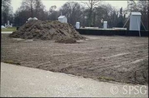 Potsdam, Park Sanssouci, Sanierungsmaßnahme im Bereich des Parterres Große Fontäne.