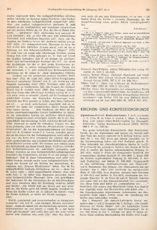284-287 [Rezension] Algermissen, Konrad, Konfessionskunde