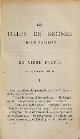 Les Filles de bronze : drame Parisien, 3. La comtesse Amélie