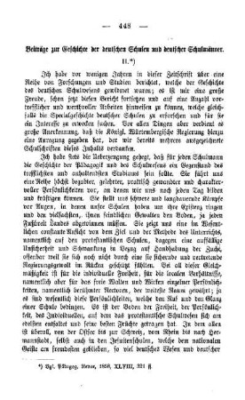 Beiträge zur Geschichte der deutschen Schulen und deutscher Schulmänner