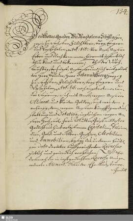 [Verzicht-Brief vom 21. August 1699]