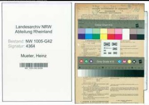 Entnazifizierung Heinz Mueter , geb. 21.11.1922 (Angestellter)