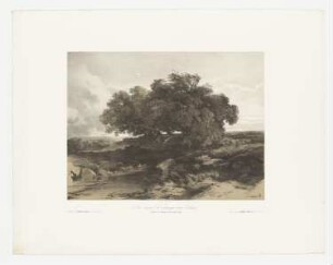 Souvenirs de la campagne de Rome, temps d’orage, Blatt 6 der Folge "Sites variés de paysages par Calame"