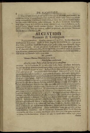 Alcestidis Parentes & Conjungium.