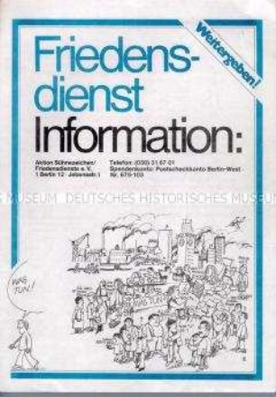 Informationsblatt der Aktion Sühnezeichen