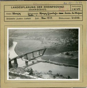 Merzig, Mechern, Eisenbahnbrücke