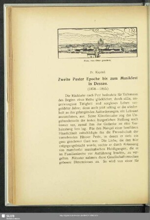 IV. Kapitel. Zweite Pester Epoche bis zum Musikfest in Dessau (1858-1865)
