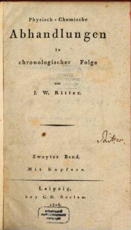 Physisch-chemische Abhandlungen in chronologischer Folge, 2