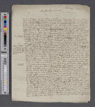 Brief an Johann Albert Heinrich Reimarus