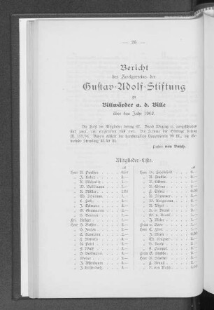 Mitglieder=Liste.