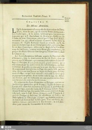 Chapitre V. Des Moines Armeniens