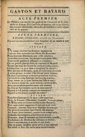 Gaston et Bayard : Tragédie en 5 actes et en vers