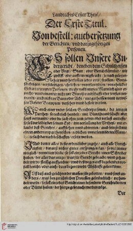 Theyl 1 Titul 1. Von Bestell: auch ersetzung der Gerichten ...
