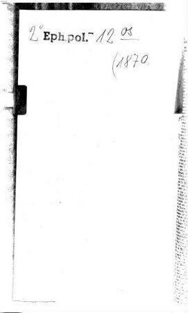Regensburger Tagblatt : Kampf-Organ für nationale Freiheit und soziale Gerechtigkeit. 1870 = Jg. 33, 7 - 12