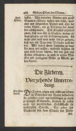 Die Färberey. Vierzehende Unterredung