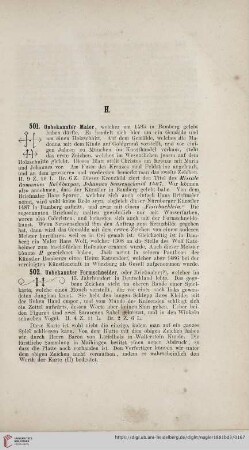 [Initialen H] (Nr. 501 - 1740)