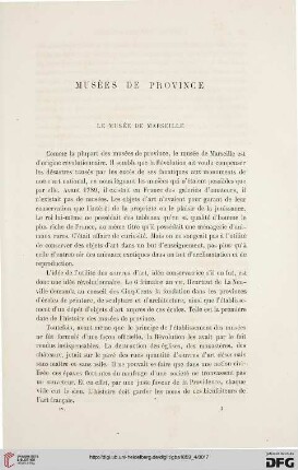 4: Le Musée de Marseille, [1] : musées de province