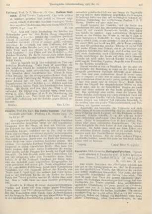 446-447 [Rezension] Rauschen , Gerardus, Florilegium Patristicum. Fasc. II