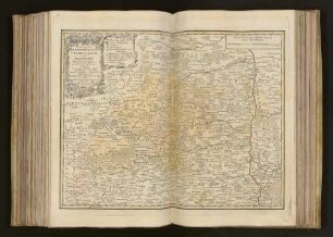 Principatus Brandenbvrgico-Cvlmbacensis vel Barvthini Tabula Geographica quoad partem inferiorem expressus, et in suas Ditiones atque Præfecturas divisus unacum finitimis Regionibus
