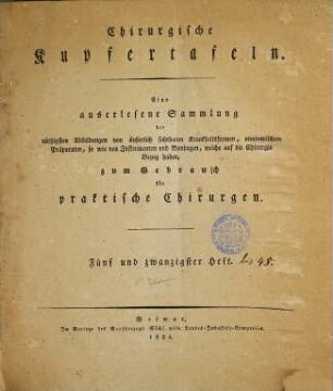 Chirurgische Kupfertafeln, [2] = H.25-48. Tafeln 122 - 247