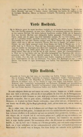 Vijfde hoofdstuk. Alexander de Groote zijn togt naar, en verovering van Indien. ...