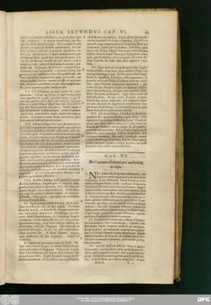 Cap. VI. De Veterum testimoniis pro auctoritate Ecclesiae.
