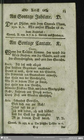 Am Sontage Cantate. K.