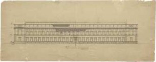 Döllgast, Hans; München; Alte Pinakothek, Wiederaufbau - Nordseite (Ansicht)
