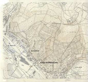 Plan der Gemeinde Kaan-Marienborn; Teilansicht
