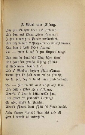 Gedichte in schwäbischer Mundart