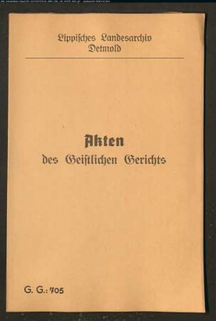 Catharina Maria Giebe, Schwester des Johann Dieterich Giebe, zu Fromhausen gegen Simon Henrich Alveken (Aveke) zu Fromhausen, wegen einer Eheklage