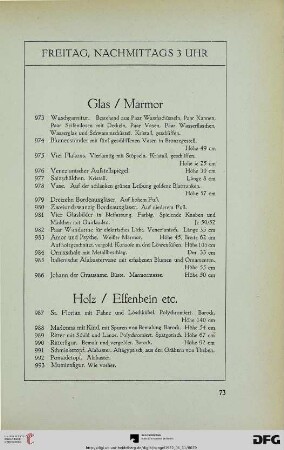 Freitag, nachmittags 3 Uhr (Nr. 973-1079)