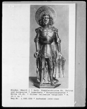 Reliquienstatue des heiligen Gorgonius