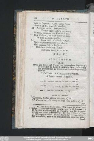 Ode VI. Ad Septimium.
