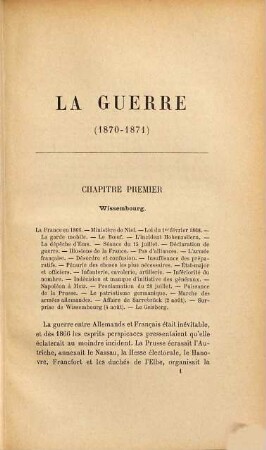 La guerre : 1870 - 71