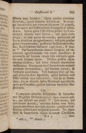 693-697, VII. Comparat ulterius Discipulos & Sacerdotes Magister ...