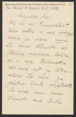 Brief an Ferruccio Busoni : 06.09.1897