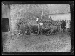 Feldküche der 10. Kompanie bei Éterpigny (Dep. Somme, Frankreich)