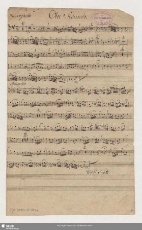 Oboe Secundo.