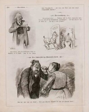 "Unerhört" "Überraschung" "Der schwerhörige Pantoffelheld"