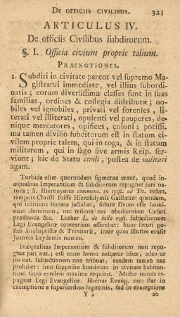 Articulus IV. De officiis Civilibus subditorum