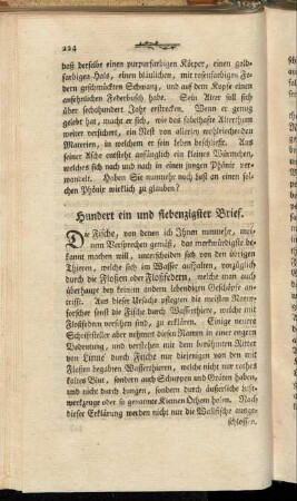 Hundertt ein und siebenzigster Brief. - Hundert und achtzigster Brief.