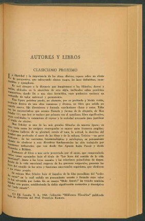 Autores y libros