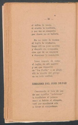 Desarme del juez de paz