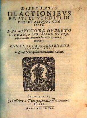 Hvberti Giphanii Ivriscons. De Imperatore Ivstiniano Commentarivs, Jndex Historicvs Rervm Romanarvm Et Dispvtatio De Actionibvs Empti Et Venditi