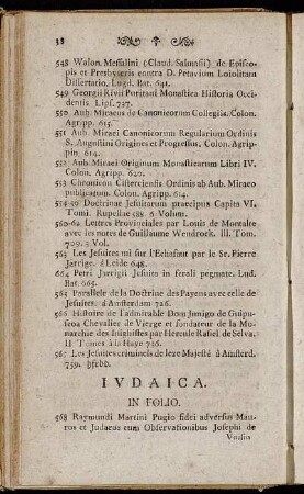 Iudaica.