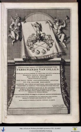 Magnanimo nobili et consultissimo viro Ferdinand van Collen…