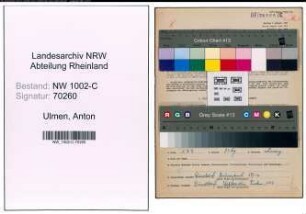 Entnazifizierung Anton Ulmen, geb. 25.01.1906 (Kaufmann)